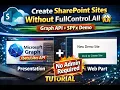 Create SharePoint Sites Without FullControl All Microsoft Graph API SPFx Demo