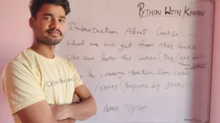 L - 00 Introduction To Python Course Python For Beginners PythonWithKaran pwk
