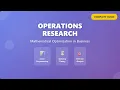 Operations Research Intro to Mathematical Optimization for Business Beginner s Guide