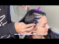 How to make a cornrow/root braid with stitches •• how to stitch braids •• female braids tutorial