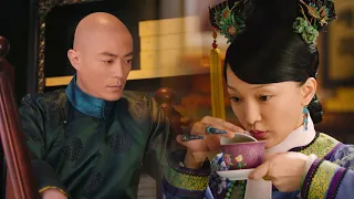 如懿到達如意館，看郎世寧作圖，得知西洋一夫一妻制. #周迅 #霍建華 #青櫻傳#中國電視劇