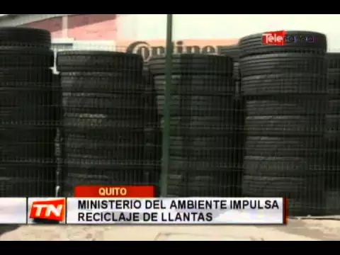Ministerio del ambiente impulsa reciclaje de llantas