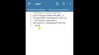Python Program to Check Leap Year