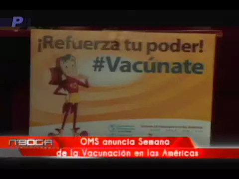 OMS anuncia semana de la vacunación en las Américas