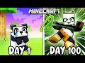 Download Lagu I Survived 100 Days as KUNG FU PANDA in HARDCORE Minecraft!