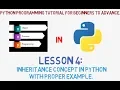 OOP s in Python Inheritance of Classes Attributes Constructor s in Python with Example