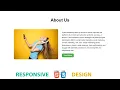 How To Make Responsive About Us Page In HTML CSS Web Development Tutorial