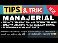 🔴TERBARU...!!! TRIK DAN TIPS CEPAT DAN KATA KUNCI SOAL MANAJERIAL