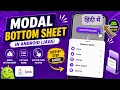 Modal Bottom Sheet in Java Android App Full Tutorial with Example IT WALA HINDI-
