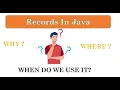 Java record class Record class in java