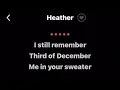 Download Lagu HEATHER -by Conan Gray (Karaoke Version)