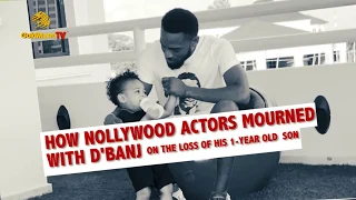 how nollywood actors mourn with dbanj on the loss of his 1 year old son