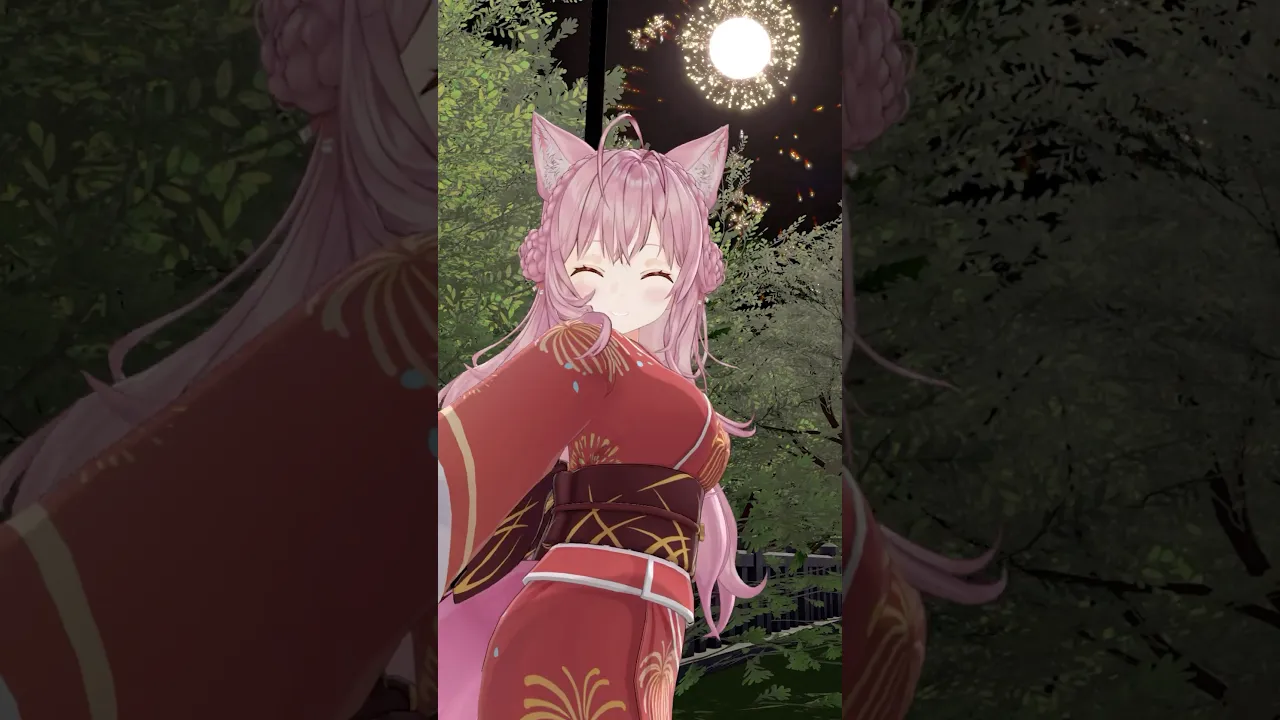 夏祭りで花火を一緒に観てる彼女が可愛すぎる件 #holonatsuParadise #ホロナツpiece #shorts #ホロライブ #hololive #博衣こより