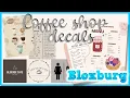 COFFEE SHOP DECAL CODES IN BLOXBURG RESTAURANT MENUS CAFE SIGNS MORE