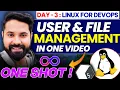 IN DEPTH Linux User Management File Permissions Linux For DevOps Day 3