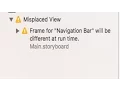 Frame for Navigation Bar will be different at run time Xcode 8 Swift 3
