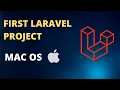 First Laravel project using PHP on MacOS Composer VSCode
