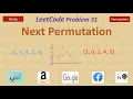 Next Permutation mext permutation LeetCode 31 Permutation
