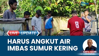 Kemarau Panjang Picu Sumur di Balai Pengajian Al-Alif Malikussaleh Kering, Santri Harus Angkut Air