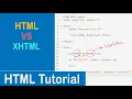 HTML Vs XHTML HTML Tutorial
