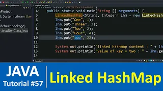 Java Tutorial - Java Linked HashMap Class with Examples Map Data Structure