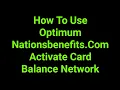 How To Use Optimum Nationsbenefits Com Activate Card Balance Network