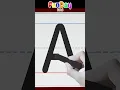 How to Write Uppercase Letter A - FunDayKid