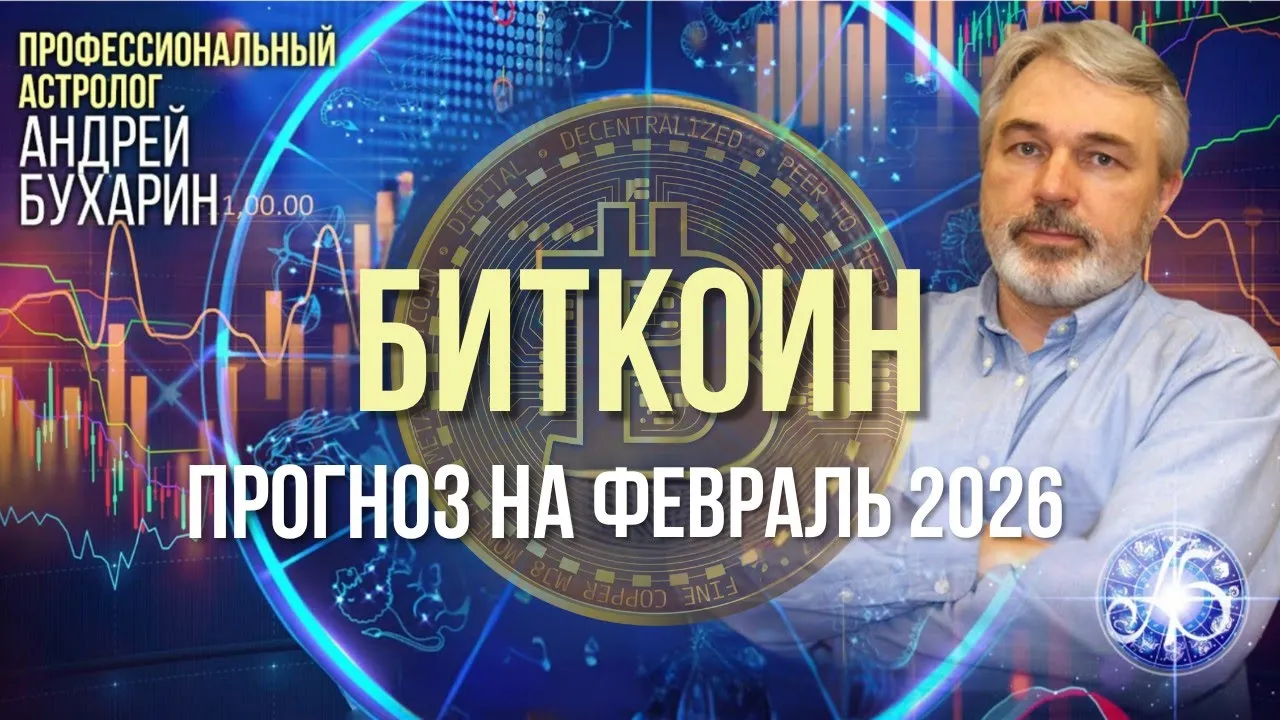 Биткоин - прогноз на февраль 2026. Андрей Бухарин.