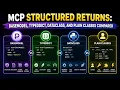11 MCP Structured Returns BaseModel TypedDict Dataclass and Plain Classes Compared