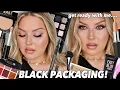Download Lagu full face of BLACK products challenge 🖤 GRWM (packaging challenge)