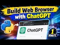 Build a Web Browser with ChatGPT Python in 1 Minute Easy AI Coding Tutorial