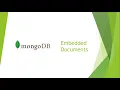 MongoDB Embedded Documents