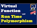 C part-33 Run time Polymorphism Virtual function late binding early binding in C OOPs