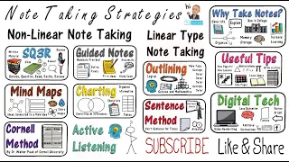 Note Taking Strategies Techniques