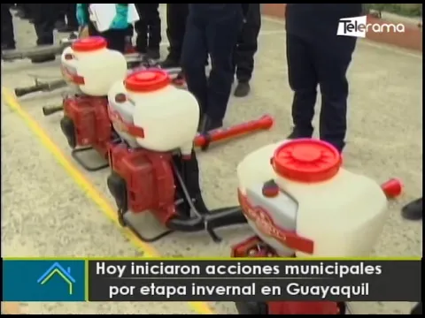 Hoy iniciaron acciones municipales por etapa invernal en Guayaquil