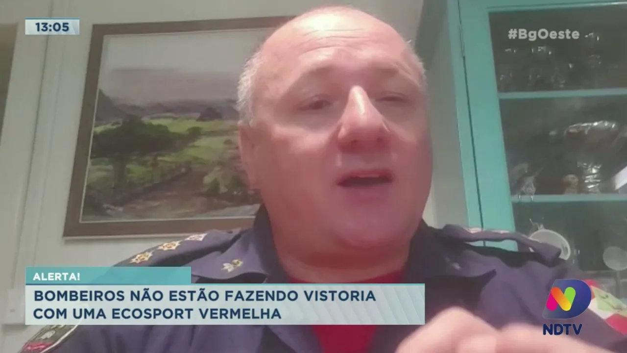 Alerta! Bombeiros de Chapecó não estão fazendo vistoria com uma Ecosport vermelha