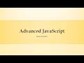 Advanced JavaScript by QuickITDotNet Lesson 1
