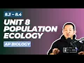 AP Biology Chapter 53 Population Biology Unit 8 3-8 4 Review