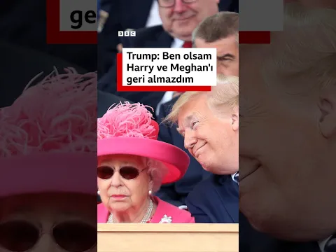 Trump: 'Ben olsam Harry ve Meghan'ı geri almazdım'