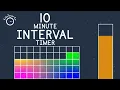 10 Minute Interval Timer - Kids Visual Timer
