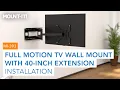 Full Motion TV Wall Mount with 40-inch Extension MI-393 Installation