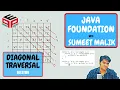 Diagonal Traversal - Question 2-D Arrays Data Structures and Algorithms in JAVA
