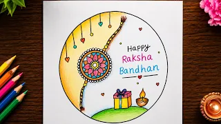 Raksha Bandhan Drawing | Easy & Beautiful Drawing Step by Step 🎨❤️