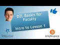 OCU D2L Basics Lesson 1 Intro