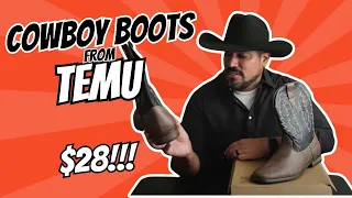 Temu Cowboy Western Boots