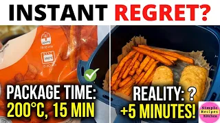 CAN YOU TRUST AIR FRYER PACKAGING? I TESTED  FROZEN FOODS SO YOU DON'T HAVE TO! 🍟AND THIS HAPPENED
