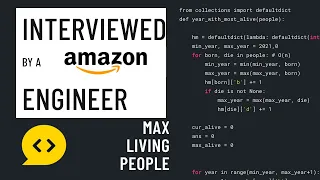 Python interview with an Amazon engineer Max living people