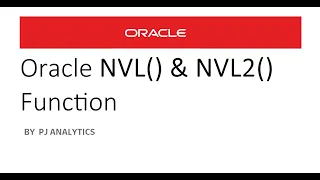 Oracle Interview Question NVL and NVL2
