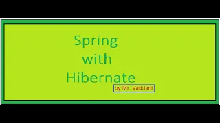 Spring ORM