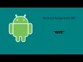 Mobile Development - Assignment 4 GUI